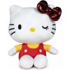 Play by Play Hello Kitty 50th Anniversary Plush Figure Red Bow Yellow Shirt 36 cm