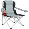 Malatec 2300 Zahradní a kempingová židle polstrovaná šedá