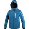 Bunda CXS STRETCH, detská, softshell, stredne modrá 120 123015241312