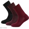 Devold Daily Merino Medium dámske ponožky, 3 páry, beetroot mix EU 36-40
