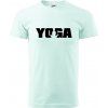 Yoga nápis - Klasické pánske tričko vyššej gramáže - L ( Frost )