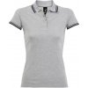 SOL´S PASADENA / Dámska polokošeľa - grey malange/french navy - XXL