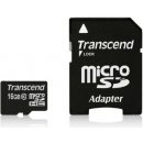 Transcend microSDHC 16GB class 10 + adapter TS16GUSDHC10