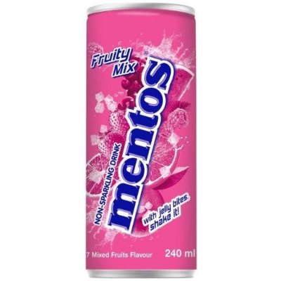 Mentos Non Sparkling Fruit Mix Soda with Jelly 240 ml