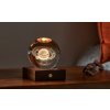 Sklenená nočná lampa Amber - Saturn