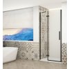 Gelco TRINITY BLACK sprchové dvere do niky 800 mm, číre sklo, lavé GT1280CL-B