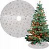 Ruhhy 22222 Deka pod vianočný stromček 90 cm bielostrieborná