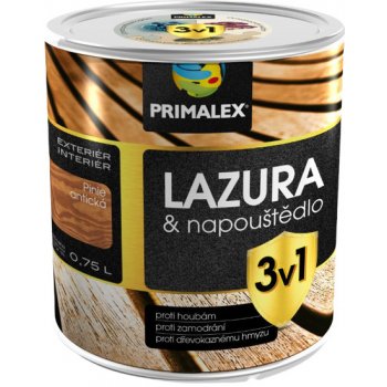 Primalex lazúra & napúšťadlo 3v1 0,75 l Teak tmavý