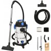 Vysavač na suché a mokré vysávání 1 200 W 30 l stříbrný Stříbrná 152916
