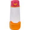 b.box Šport fľaša na pitie 600 ml- ružová/ oranžová