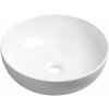 SAPHO - RONDANE keramické umývadlo, priemer 41cm, na dosku, biela AR435