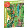 Čítaj a nalepuj - MEDZI DINOSAURAMI, kniha se samolepkami