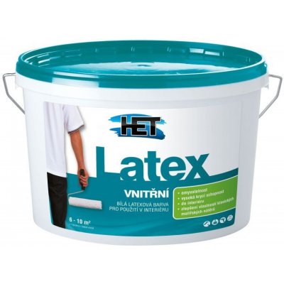 Het Latex Univerzální bílá latexová barva 5 kg