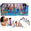 Mattel Disney Malá morská víla Sestry 7-balenie Súprava bábik Ariel s jej sestrami