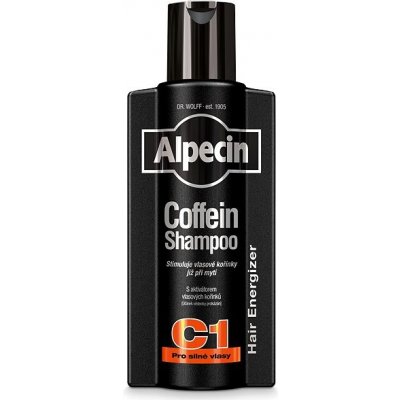 Alpecin Coffein Shampoo C1 Black Edition šampon pro stimulaci růstu vlasů 375 ml