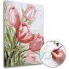 Maľovanie podľa čísel TULIPÁNY – nízka náročnosť 60x90 cm - na ráme (Sada na maľovanie podľa čísel ARTMIE)