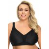 Mäkká podprsenka Gorsenia K422 Anya čierna 85G Pohodlná a odolná podprsenka