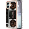 Gumený kryt Electroplating Marble na iPhone 16 Plus - Retro Radio