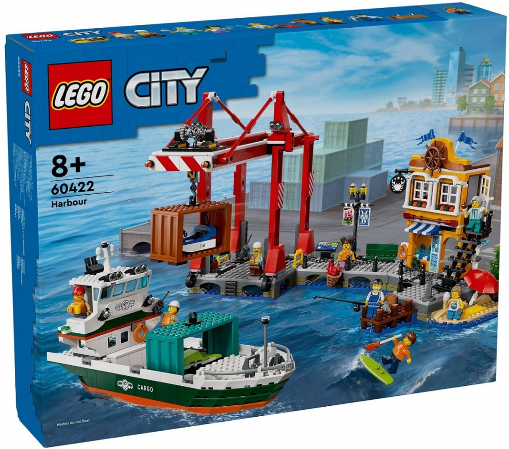 LEGO® City 60422 Prístav s nákladnou loďou