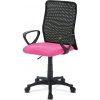 Autronic Kancelárska stolička, látka MESH rúžová / čierna, plyn.piest KA-B047 PINK