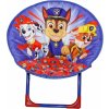 Textilomanie Detské skladacie kreslo PAW PATROL, modré