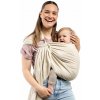 BOBA Ring Sling Detský nosič/šatka z ľanu, béžová