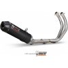 Koncovka výfuku + zvody MIVV pre YAMAHA MT-07 Tracer, OVAL 2X1 karbón/karbón