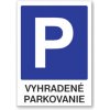 Značka vyhradené parkovanie A3 tabuľa hliníkový kompozit