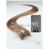 Micro ring, 60 cm 0,7g/pr., 50 ks - svetlo hnedá