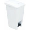 Plastový odpadkový kôš Manutan Expert, objem 60 l, biely/biely