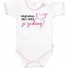Body krátky rukáv s vtipným textom Baby Nellys, Lituji dámy, můj táta je zadaný, veľ. 86, 86 (12-18m)