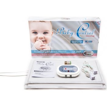 Baby Control BC-220 Digital i Monitor dychu s dvomi senzorovými podložkami pre dvojčatá