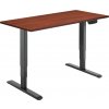 AlzaErgo Table ET1 NewGen čierny + doska TTE-01 140 × 80 cm lamino gaštan