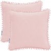 Obliečky na vankúše AmeliaHome Meadore púdrovo ružové, veľkosť 45x45*2