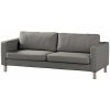 Dekoria Poťah na sedačku Karlstad (rozkladací, 3-miestny, krátky), sivý melanž, 224 x 89 x 64 cm, Living 2, 161-15