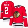 Adidas Dres Chicago Blackhawks #2 Duncan Keith adizero Home Authentic Player Pro Veľkosť: M, Distribúcia: USA