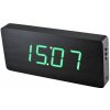 Digitálny LED budík/ hodiny MPM s dátumom a teplomerom 3672.90, green led, 25cm