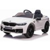 Beneo Elektrické autíčko BMW M5 24V Mäkké EVA kolesá Motory: 2 x 24V Kapacita batérií 24V LED Svetlá 2,4 GHz diaľkové ovládanie MP3 Prehrávač Koženkové sedadlo ORIGINÁL licencia biela