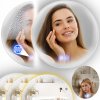 VYHRIEVANÉ ZRKADLO S LED PODSVIETENÍM 80 cm OKRÚHLE DO KÚPEĽNE S DOTYKOVÝM OVLÁDANÍM