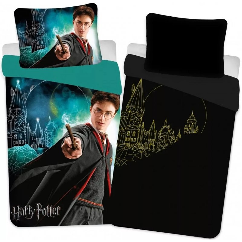 Setino bavlna obliečky Harry Potter so svietiacim efektom bavlna 70x90 140x200