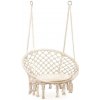 Závesné Hojdacie kreslo-bociane hniezdo CREME