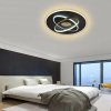 NEDES J1325/B Stropné LED svietidlo s diaľkovým ovládačo 80W, 3000K-6500K, 4000lm, IP20, čierna