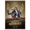Umelecká tlač Oracle Red Bull Racing - Make It Double - Max Verstappen - 2022 F1® World Drivers' Champion, Automobilist, 50 × 70 cm