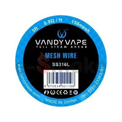 Vandy Vape 150 Mesh SS316L klbko 1,5m