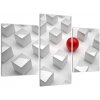 Obraz červené gule medzi kockami (Obraz 90x60cm)