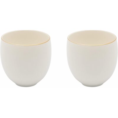 Bredemeijer Šálka na čaj CANTERBURY biela porcelán 2 x 280 ml