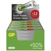 GP Super Alkaline, alkalická batéria LR6 (AA) 12ks, papierová krabička B0124T