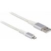 Delock - Kabel Lightning - USB s piny (male) do Lightning s piny (male) - 3 m - bílá - kulatý