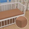 Detské jersey napínacie prestieradlo do postieľky JR-023 Orieškovo hnedé 70 x 140 x 10 cm - do postieľky