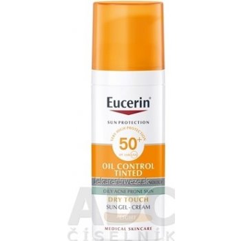 Eucerin Sun ochranný krémový gél SPF50+ tónovací light 50 ml